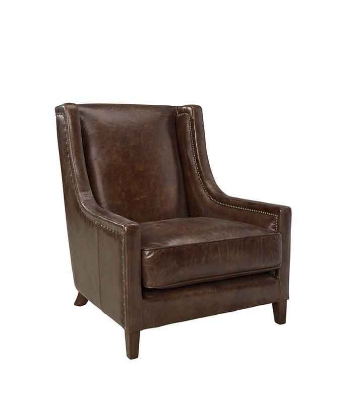AW44 Leather Vintage Cigar Lenestol - Artwood