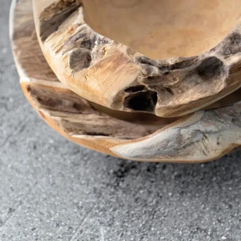 Root skåler og fat i teak | Artwood
