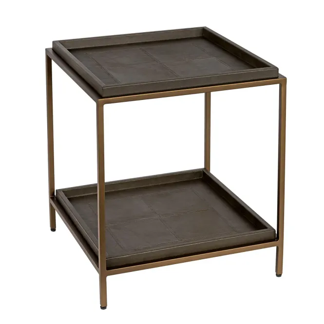 Hovedbilde Sidebord skinn 50x50 messing ...