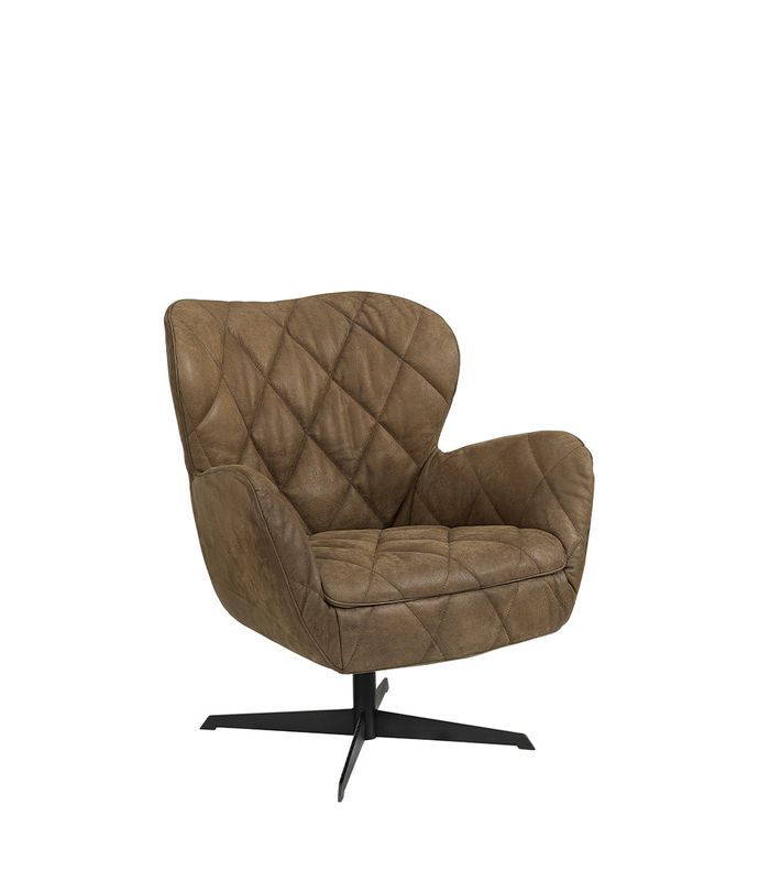 Jade Nubuck Brown Svingbar Stol - Artwood