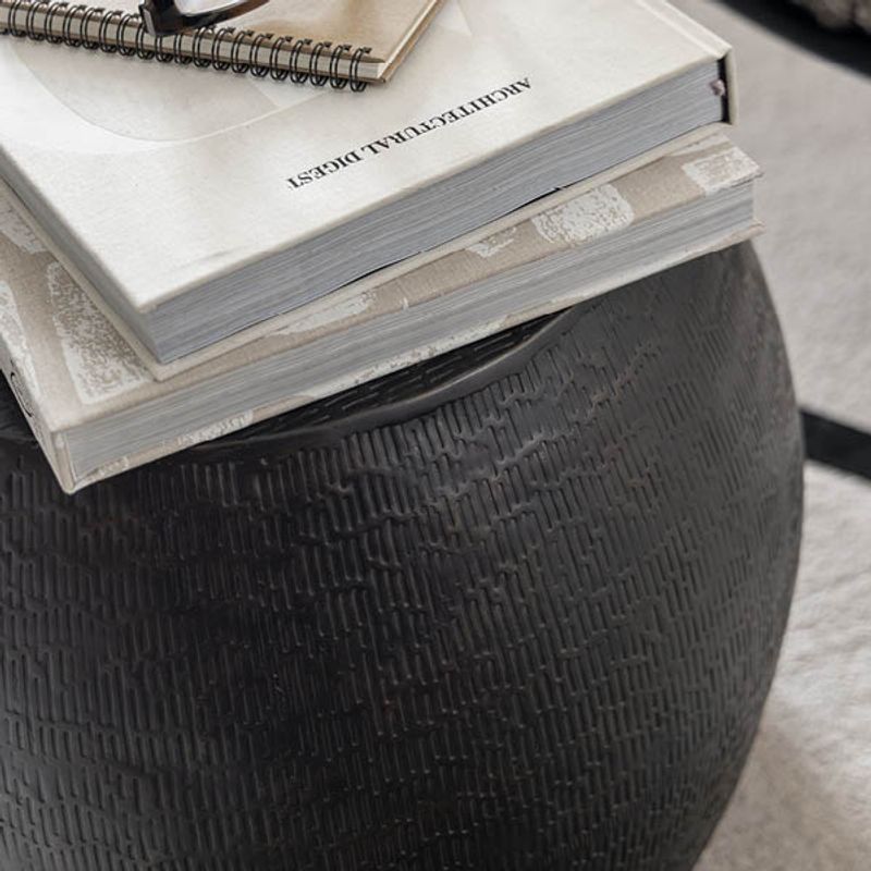 Fiora Matt Antique Black/Bronze Sofabord - Artwood