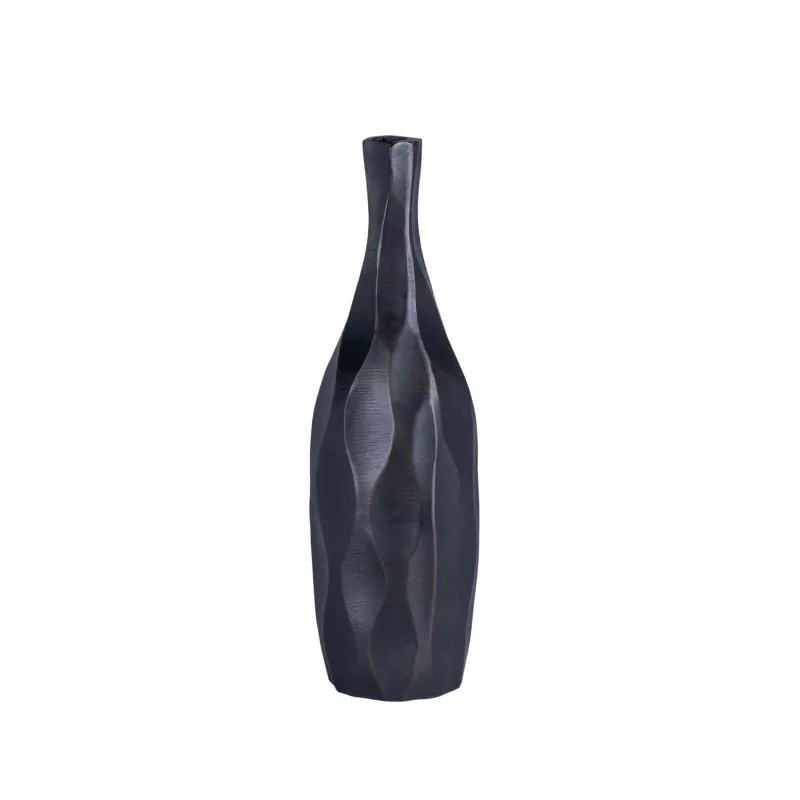 Høy blomstervase i mørk bronse | Home Factory