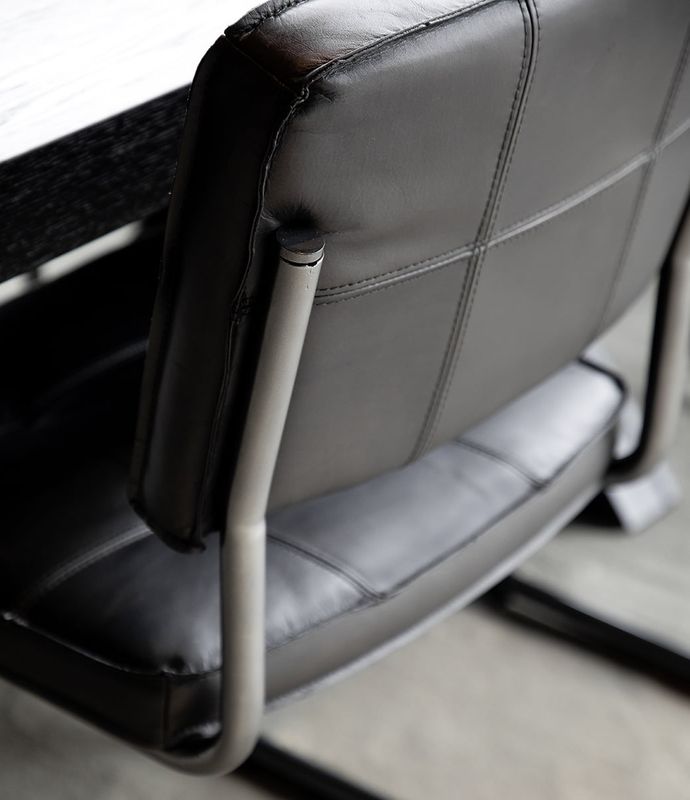 Carlos Matt Black Taupe Spisestol - Artwood