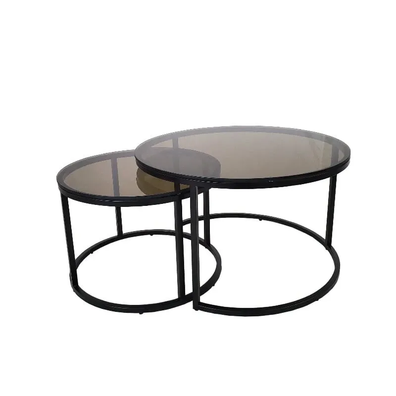 Oceanside runde sofabord i glass | Home Factory