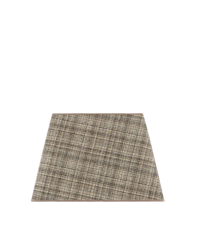 Callum Plaid Brown Kvadratisk lampeskjerm | Artwood