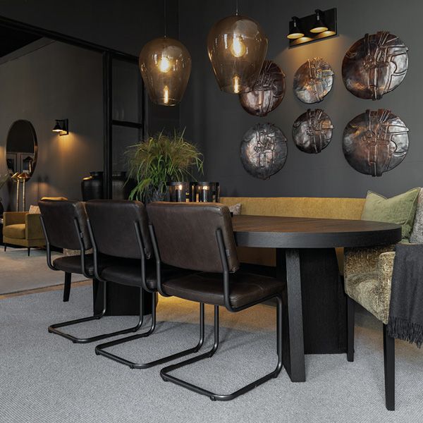 Trent Svart M/Uttrekk Spisebord - Artwood