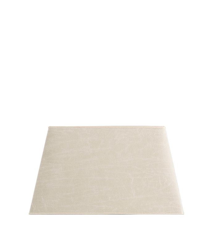 Leather Cream Rektangulær Lampeskjerm - Artwood