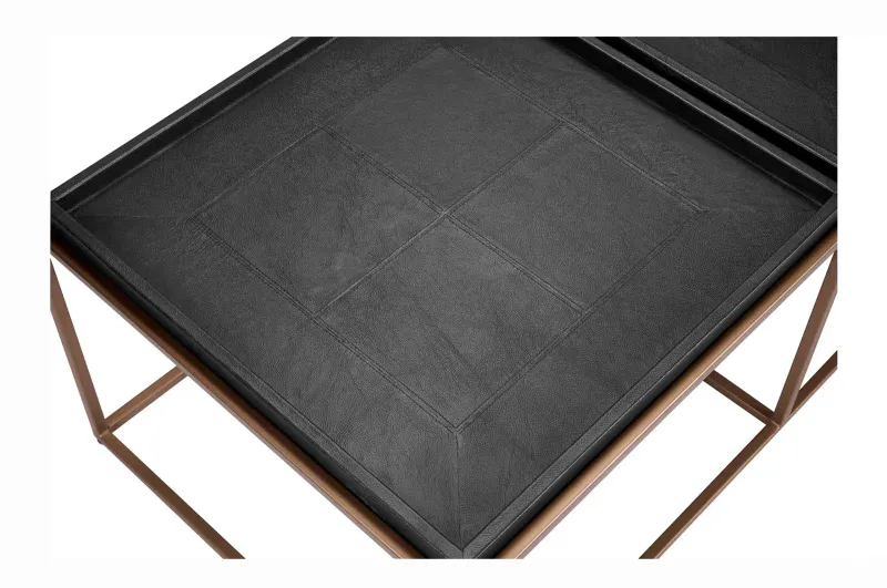 Sofabord med todelt skinnplate | Home Factory