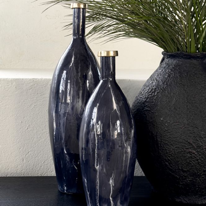 Hovedbilde Belmont metallvase i indigo | ...
