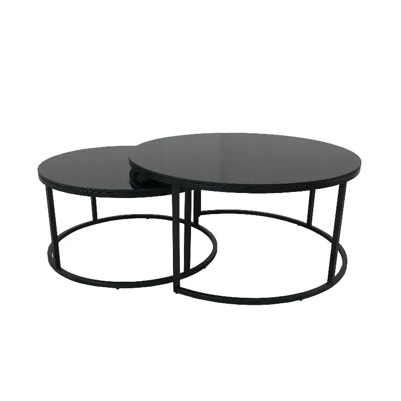 Oceanside svart glass sofabord | Home Factory