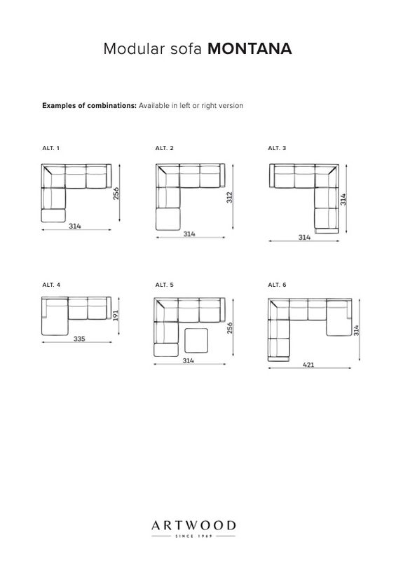 Montana høyemodul 1-seter | Artwood