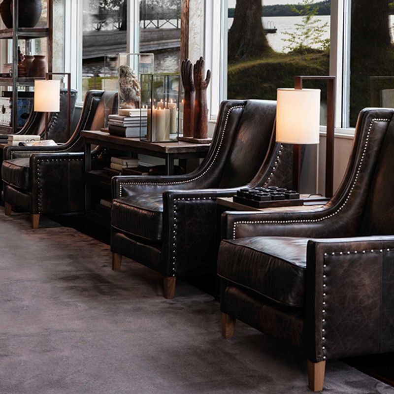AW44 lenestol – skinn | Artwood