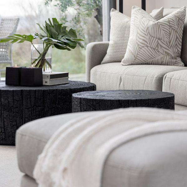 Timber Ø:60cm Svart Sidebord - Artwood 