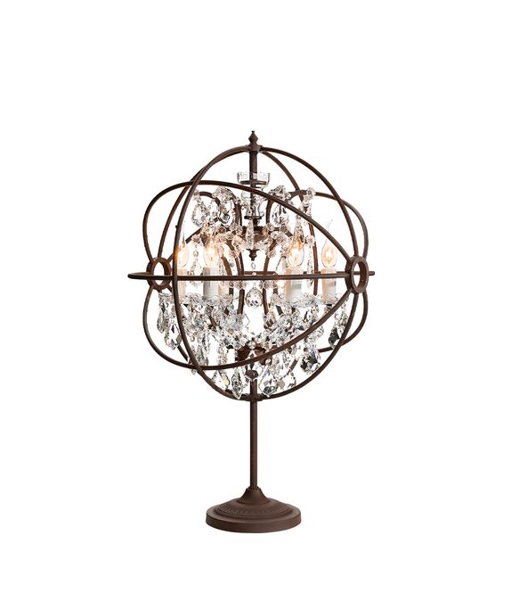 Hovedbilde Rome bordlampe Crystal Antikk ...