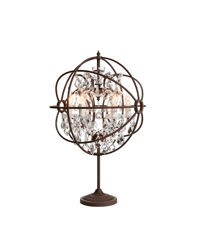 Rome Crystal Antikk Rust Bordlampe - Artwood