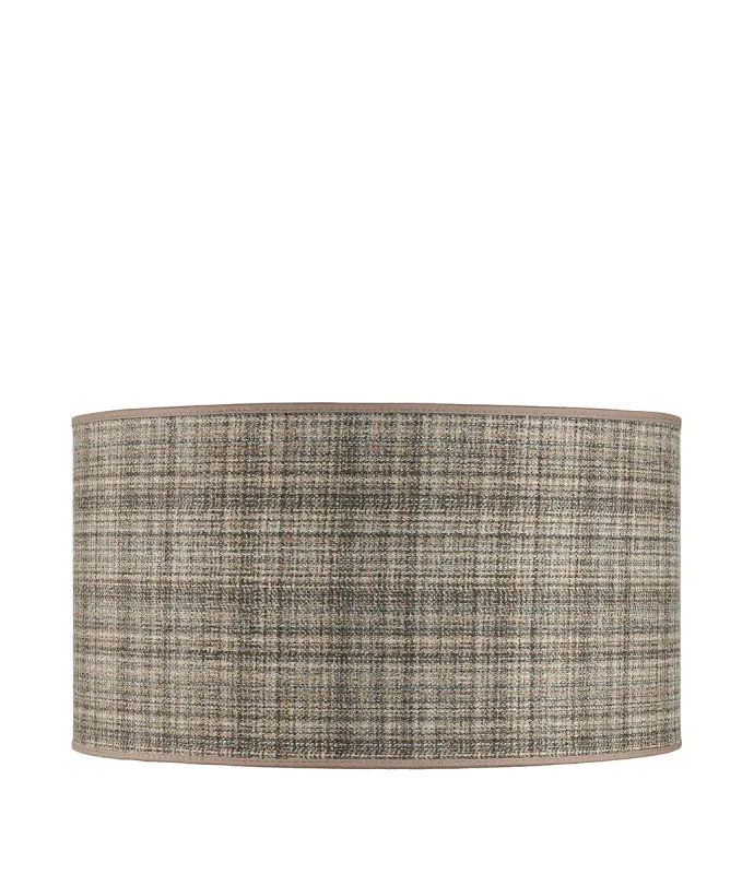 Cylinder Callum Plaid Brown lampeskjerm | Artwood