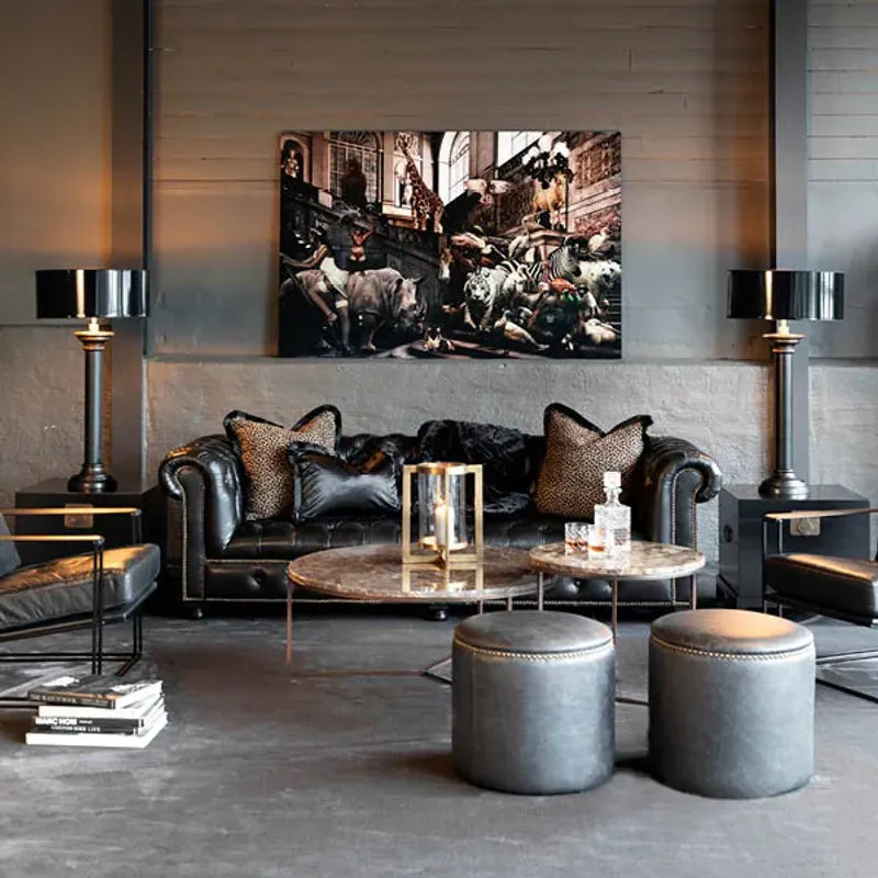 Cedes rundt marmorbord | Artwood