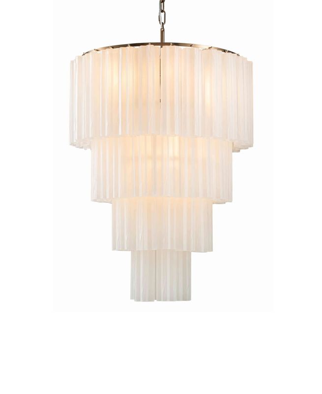 Marbella Ø66cm Frost White/Bronze Taklampe - Home Factory