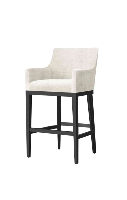 Mirage barstol m/armlene - svarte bein | Home Factory