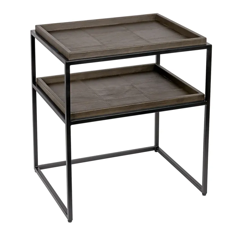 Sidebord 56x45 svart ramme | Home Factory