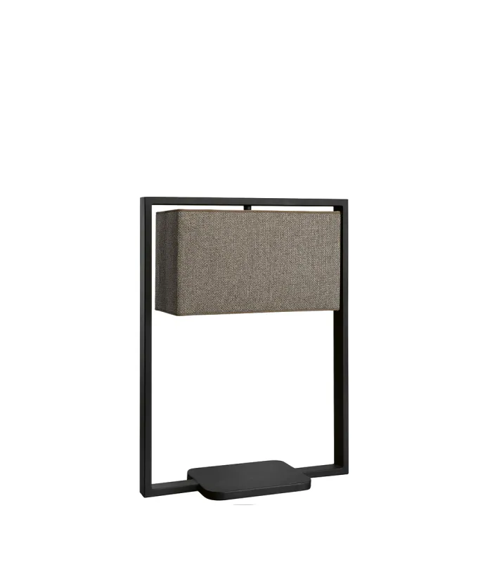 Donati Frame Leather Ebony lampeskjerm | Artwood