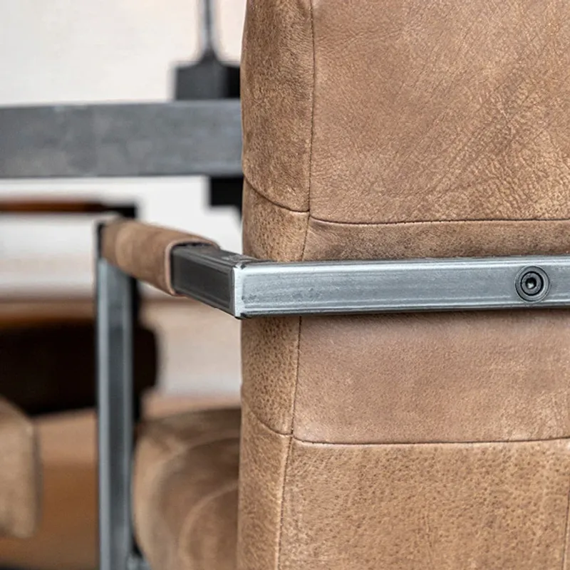 Jed spisestol med armlener i skinn | Artwood