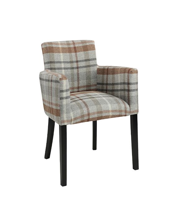 Hovedbilde Ashley Miles Plaid Grey Stol ...