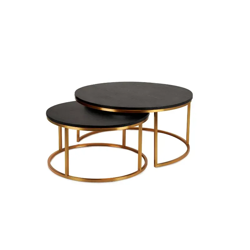 Oceanside gold/eikefiner sofabord | Home Factory